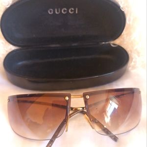 GUCCI Vintage Y2K Frameless Sunglasses